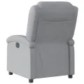Fauteuil inclinable Gris clair Tissu