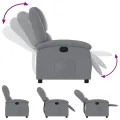 Fauteuil inclinable Gris clair Tissu