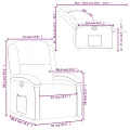 Fauteuil inclinable Gris clair Tissu