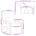 Fauteuil inclinable Noir Tissu