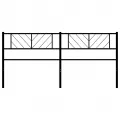 Tête de lit métal noir 200 cm