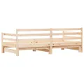 Lit de jour avec lit gigogne 90x200 cm bois de pin massif