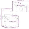 Fauteuil inclinable Rouge bordeaux Similicuir
