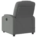 Fauteuil de massage inclinable Gris foncé Tissu