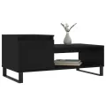 Table basse Noir 100x50x45 cm Bois d'ingénierie