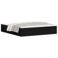 Cadre de lit noir 180x200 cm super king