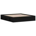 Cadre de lit noir 180x200 cm super king
