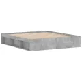 Cadre de lit gris béton 180x200 cm super king