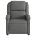 Fauteuil de massage inclinable Gris foncé Tissu