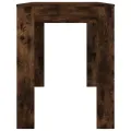 Table à dîner chêne fumé 120x60x76 cm bois d'ingénierie