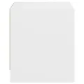 Tables de chevet avec portes en verre 2 pcs blanc 35x37x42 cm