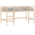 Lit mezzanine enfants échelle 80x200 cm bois pin massif