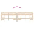 Lit mezzanine enfants échelle 80x200 cm bois pin massif