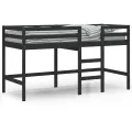 Lit mezzanine enfants échelle 80x200 cm bois pin massif