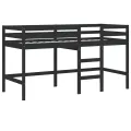 Lit mezzanine enfants échelle 80x200 cm bois pin massif