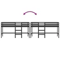 Lit mezzanine enfants échelle 80x200 cm bois pin massif
