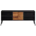 Meuble TV 112x31x45 cm teck massif récupéré