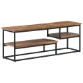 Meuble TV 110x30x39 cm teck massif récupéré