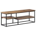 Meuble TV 110x30x39 cm teck massif récupéré