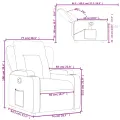 Fauteuil inclinable Crème Similicuir