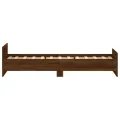 Cadre de lit chêne marron 100x200 cm bois d'ingénierie