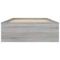Cadre de lit sonoma gris 100x200 cm