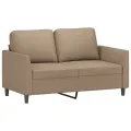 Ensemble de canapés 2 pcs avec coussins Cappuccino Similicuir