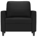 Fauteuil Noir 60 cm Similicuir