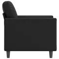 Fauteuil Noir 60 cm Similicuir