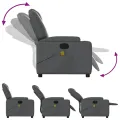 Fauteuil de massage inclinable Gris Similicuir