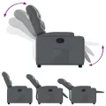 Fauteuil inclinable Gris Similicuir