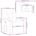 Fauteuil inclinable Gris Similicuir