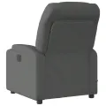 Fauteuil de massage inclinable Gris foncé Tissu