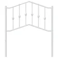 Tête de lit métal blanc 80 cm