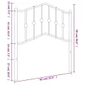 Tête de lit métal blanc 80 cm