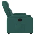 Fauteuil inclinable Vert foncé Tissu