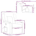 Fauteuil inclinable Vert foncé Tissu