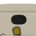 Fauteuil inclinable de massage Crème Similicuir