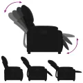 Fauteuil inclinable Noir Tissu