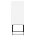 Armoire latérale avec porte en verre blanc 35x37x100 cm