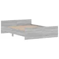 Cadre de lit tête de lit et pied de lit sonoma gris 140x190 cm