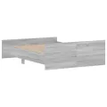 Cadre de lit tête de lit et pied de lit sonoma gris 140x190 cm