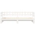 Lit coulissant Blanc 2x(90x190) cm Bois de pin massif
