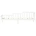 Lit de jour Blanc 90x200 cm Bois de pin massif