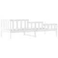Lit de jour Blanc 90x200 cm Bois de pin massif