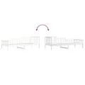 Lit de jour Blanc 90x200 cm Bois de pin massif
