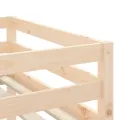Lit mezzanine enfants avec tunnel rose 90x200cm bois pin massif
