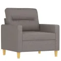 Fauteuil Taupe 60 cm Tissu