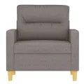 Fauteuil Taupe 60 cm Tissu