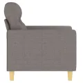Fauteuil Taupe 60 cm Tissu